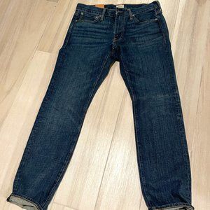 J Crew 484 Slim-fit jean in stretch dark worn in Japanese denim